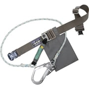 TSUYORON 胴ベルト型墜落制止用器具(ロープタイプ) LSA(三つ打ちロープ) シルバー Mサイズ 幅50MM×長さ1200MM ワンタッチバックル仕様 TB-LSA-OT590-SL1-M-JAN-BP