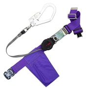 TSUYORON 胴ベルト型墜落制止用器具(巻取タイプ)ロック機構付き ワン・ハンドリトライト 紫 SSサイズ 幅50MM×長さ1000MM ワンタッチバックル仕様 TB-ORL-OT593SV-P-SS-JAN-BP