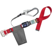 TSUYORON 胴ベルト型墜落制止用器具(巻取タイプ)ロック機構なし リトライト 赤 Mサイズ 幅50MM×長さ1200MM TB-RL-593K-R-M-JAN-BP