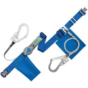 TSUYORON 胴ベルト型墜落制止用器具(巻取タイプ)補助ロープ2丁掛け仕様 ロック機構付き2WAYリトラ・ロープ 青 LLサイズ 幅50MM×長さ1600MM 130KG対応型 TBTRL2OT593SBL4LL(130KG)JANBP