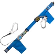 TSUYORON 胴ベルト型墜落制止用器具(巻取タイプ)補助ロープ2丁掛け仕様 ロック機構付き2WAYリトラ+巻取式補助ロープ 青 Mサイズ 幅50MM×長さ1200MM TBTRL2OT593SRBTBL4MJANBP