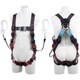 TSUYORON レヴォハーネス ツインランヤード付き ロック機構付き巻取式ワン・ハンドリトラ 黒・赤 Lサイズ 胸D環付き TH508OT2OH93SVOTBKRL2R23JANBX