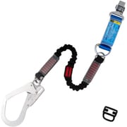 TSUYORON フルハーネス用ランヤード シングルランヤード 伸縮式ノビロン(BK)130KG対応型 LY1300mm THLNV9333BKLY130130KGR23JANBP