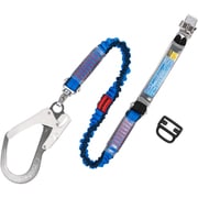 TSUYORON フルハーネス用ランヤード シングルランヤード 伸縮式ノビロン（BL） THL-NV93SV-33-BL-R23-JAN-BP