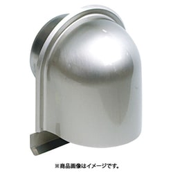 ミズカミ ガラリ ワールドステンレスD型フード付ガラリ ヘアーライン 100 WDF-100