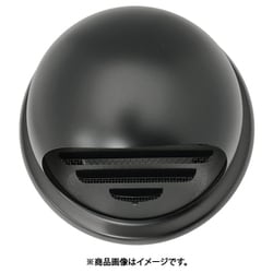 ミズカミ ガラリ ワールドステンレス丸型フード付ガラリ ブラック 150 WFG-150BK