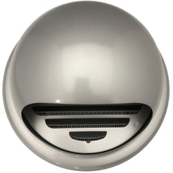 ミズカミ ガラリ ワールドステンレス丸型フード付ガラリ メタリックグレー 150 WFG-150MG