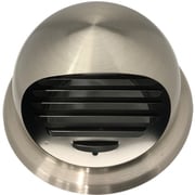 ミズカミ ガラリ ワールドステンレス丸型フード付ガラリ 網無 ヘアーライン 150 WFGN-150