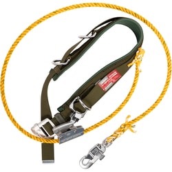 TSUYORON ワークポジショニング用器具 柱上安全帯 14Dー2 深緑 Mサイズ ロープ下側通過タイプ WP-14D-2-OD-M-JAN-BP