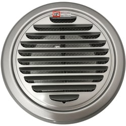 ミズカミ ガラリ ワールドステンレス丸型ガラリ ステンレスアミ付（10メッシュ）外羽根型 WRGDT-150MG