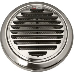 ミズカミ ガラリ ワールドステンレス丸型ガラリ ステンレスアミ付（10メッシュ）外羽根型 WRGDT-150P