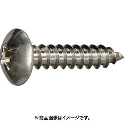 TRUSCO トラス頭タッピングねじ 1種A ステンレス M4×25 10本入 少量パック Y838-0425