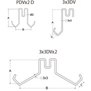 IWATA 電着塗装用治具(10個入) BHEC150-3X3DVX2-P