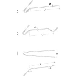 IWATA プロファイルヨークインサート C,D,E140/BH（10個入） BHS150X3.0E140-P
