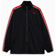 トレーニングシャドウストライプニットジャケット メンズ フィットネス ジャケット PUMA Black-For All Time Red(01) Mサイズ 527754