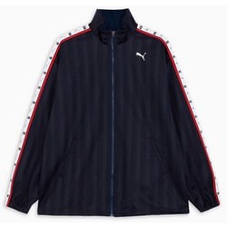 トレーニングシャドウストライプニットジャケット メンズ フィットネス ジャケット New Navy-Puma White（06） XLサイズ 527754