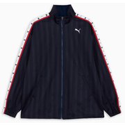 トレーニングシャドウストライプニットジャケット メンズ フィットネス ジャケット New Navy-Puma White(06) XLサイズ 527754