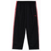 トレーニングシャドウストライプニットパンツ メンズ フィットネス ロングパンツ PUMA Black-For All Time Red(01) Sサイズ 527755