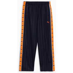 トレーニングシャドウストライプニットパンツ メンズ フィットネス ロングパンツ New Navy-Rickie Orange（61） Lサイズ 527755