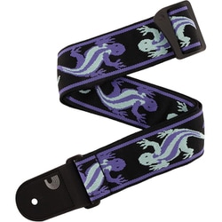 ギターストラップ Vingate Strap Collection Teal Lizards 50PW02 Lizards Green/Blue