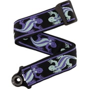 ギターストラップ ストラップロック構造搭載 Vingate Strap Collection Teal Lizards 50BALPW02 AL Lizards Gr/Blue