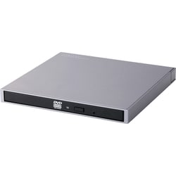 USB Type-C対応 ポータブルDVDドライブ for Mac USB 3.2 Gen1 Type-Cケーブル付属 書込み/再生 バスパワー M-DISC対応 グレー LDR-PWA8CU3MGY