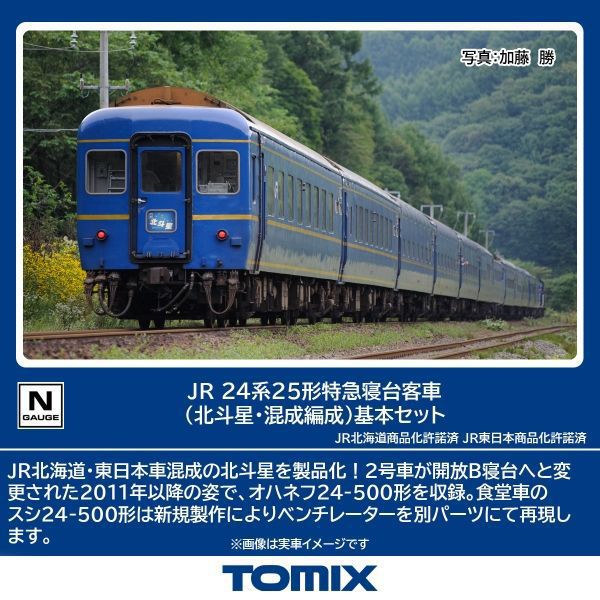 98870 Nゲージ完成品 24系25形 特急寝台客車（北斗星・混成編成） 基本セット（6両） [鉄道模型]