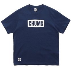 ロゴTシャツ メンズ カットソー Navy×White（N034） Lサイズ CH01-2277