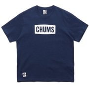 ロゴTシャツ メンズ カットソー Navy×White(N034) XLサイズ CH01-2277