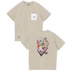 チャムリーズマーケットポケットTシャツ メンズ カットソー Greige（G057） Mサイズ CH01-2517