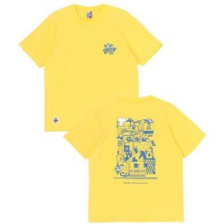 チャムスイズファンTシャツ メンズ カットソー Yellow（Y001） XLサイズ CH01-2522