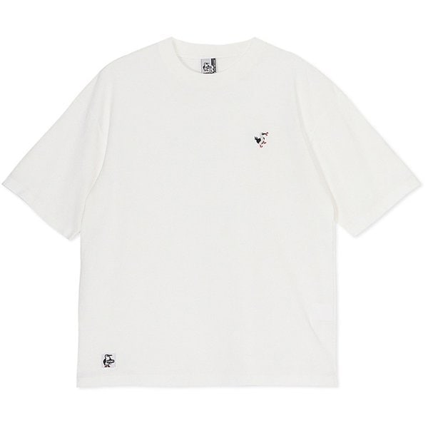 エンブロイダリーTシャツ メンズ カットソー White（W001） Mサイズ CH01-2523