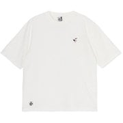 エンブロイダリーTシャツ メンズ カットソー White(W001) Lサイズ CH01-2523