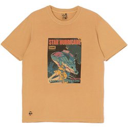チャムススターハリケーンTシャツ メンズ カットソー Oak（B026） XLサイズ CH01-2529