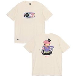 チャムスレコード＆ドーナツTシャツ メンズ カットソー White（W001） Mサイズ CH01-2530