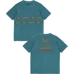 ミューラルTシャツ メンズ カットソー Teal Green（T041） Lサイズ CH01-2534