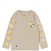 キッズチャムスレモンロングスリーブTシャツ キッズ トップス 長袖 Greige(G057) Mサイズ CH21-1364