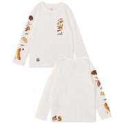 キッズファストフードロングスリーブTシャツ キッズ トップス 長袖 White(W001) Lサイズ CH21-1365