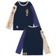 キッズファストフードロングスリーブTシャツ キッズ トップス 長袖 Purple Crazy（C087） Lサイズ CH21-1365