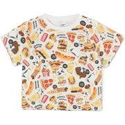 ベビーパターンドTシャツ キッズ トップス 半袖 Fast Food(Z351) 80サイズ CH21-1377