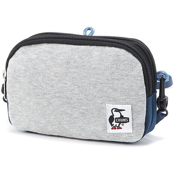 ホルターネックミニバッグスウェットナイロン ショルダーバッグ H-Gray/Basic Navy（G019） CH60-3878