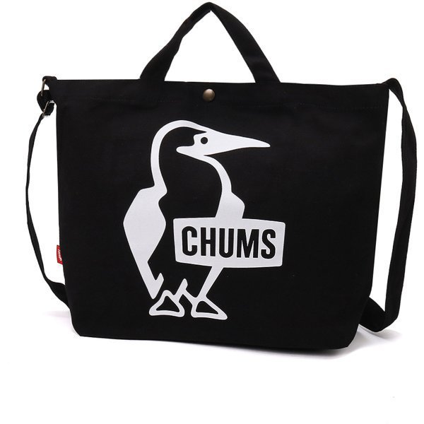 ブービーキャンバスショルダー ショルダーバッグ Black x White（K071） CH60-3494