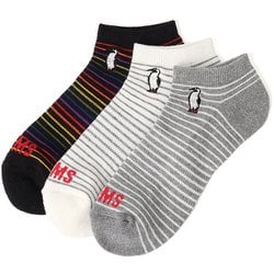 3Pブービーボーダーアンクルソックス ユニセックス ソックス Mサイズ（25-27cm） CH06-1126