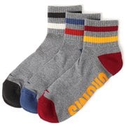 3Pラインクルーソックス ユニセックス ソックス Gray(G001) Sサイズ(22-24cm) CH06-1128