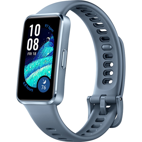 HUAWEI Band 10 Aluminum Ed/Blue 1.47インチAMOLED 情緒モニタリング 24時間健康管理 睡眠時の心拍変動（HRV）呼吸乱れ検知 急速充電 フルオロエラストマーストラップ 快適着用 最大14日間稼働 アルミニウムケース iOS/Android対応 ブルー スマートウォッチ 55020ELH