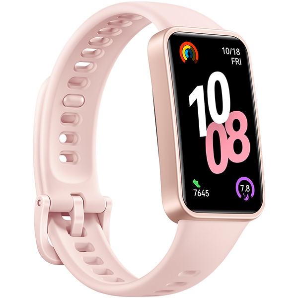 HUAWEI Band 10/Pink 1.47インチAMOLED 情緒モニタリング 24時間健康管理 睡眠時の心拍変動（HRV）呼吸乱れ検知 急速充電 フルオロエラストマーストラップ 快適着用 最大14日間稼働 耐久性ポリマーケース iOS/Android対応 ピンク スマートウォッチ 55020EEM