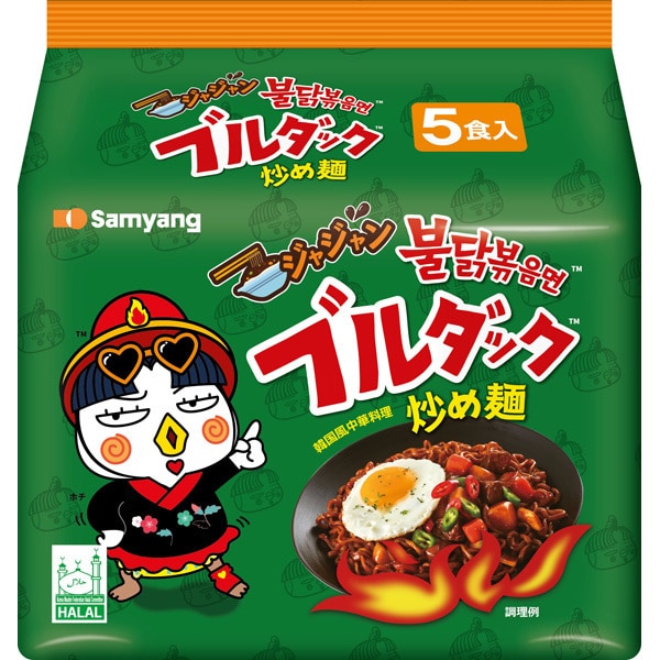 ジャジャン ブルダック炒め麺 140g×5
