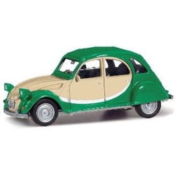 HE020817-007 1/87 シトロエン 2CV チャールストン グリーン/ベージュ [コレクションミニカー]