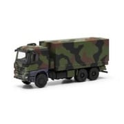 HE746991-002 1/87 メルセデスベンツ アロクス 6×6 フラットベッド キャンバストラック 迷彩柄 [コレクションミニカー]