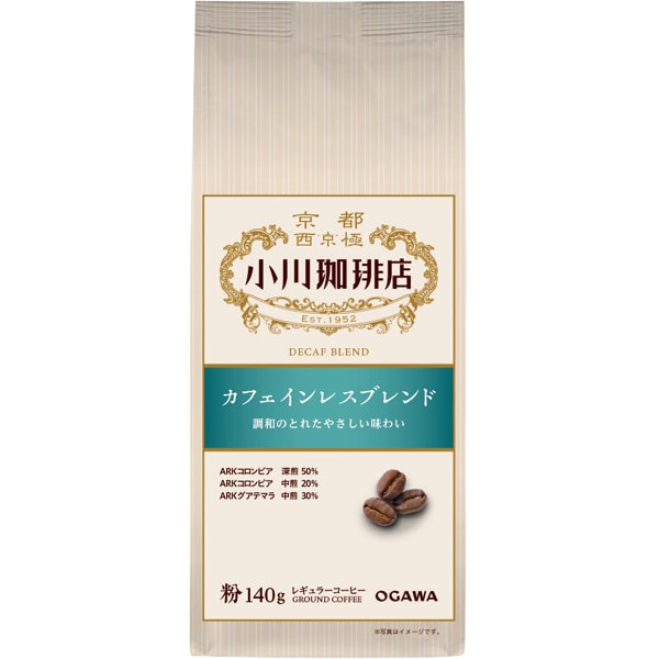 カフェインレスブレンド 粉 140g [レギュラーコーヒー粉末]